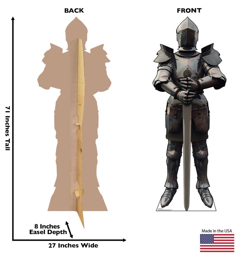Knight in Armor Cardboard Cutout Etsy Knight in Armor Cardboard Cutout Etsy