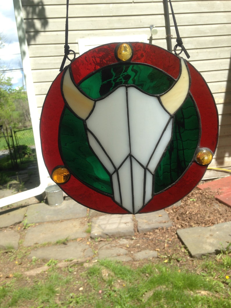 Cow Skull Suncatcher