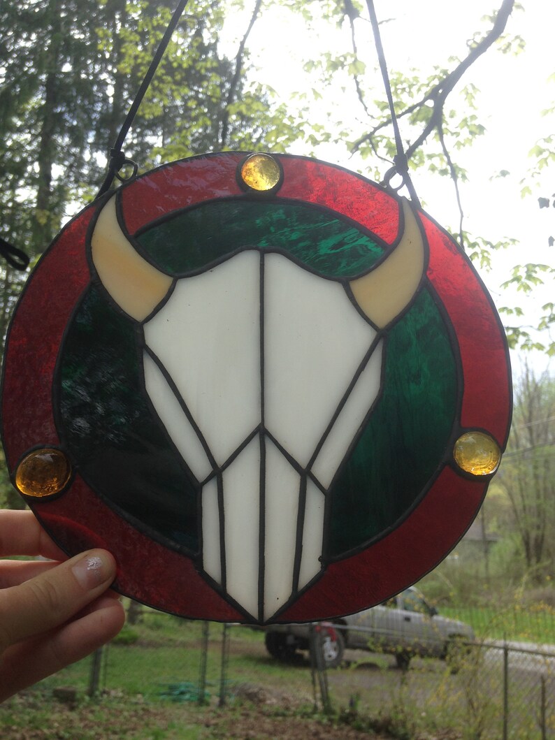 Cow Skull Suncatcher