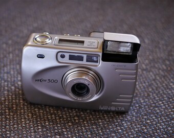 Minolta Vectis 300 - Stainless Steel Point & Shoot Film Camera