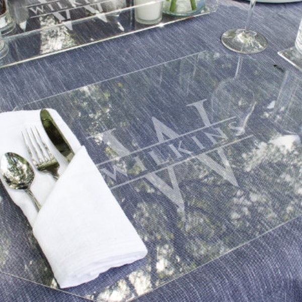 Acrylic Placemats Etsy