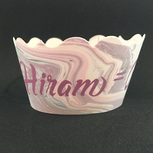 Personalized cupcake wrappers...custom created paper cupcake wrapper...birthday and wedding cupcake wrappers