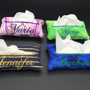 Purse tissue holder.Personaizedl tissue holder.Monogrammed tissue pod.Personalized tissue holder.Purse accessory.Teacher&#39;s gift.Hostess gift