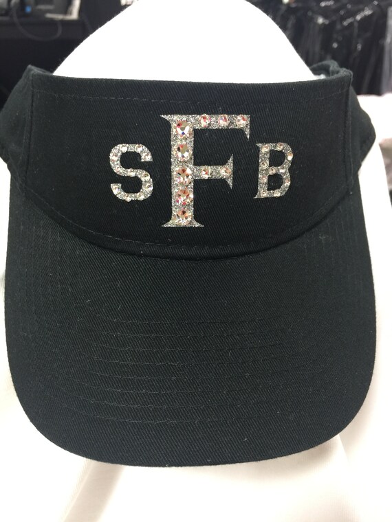 Monogrammed Tennis visor.Custom visor.Personalized visor.Moisture Wicking visor.Golf visor.Elegant Sun hat.Washable Sports Visor