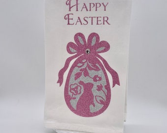 Elegant Easter guest towels for the kitchen and powder room