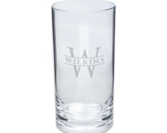 High quality personalized acrylic barware for the home, poolside, boating and picnics, Monogrammed acrylic beer mugs, pilsners, wine glasses