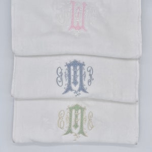 Luxury custom size monogrammed heating pad cover,The best girls&#39; graduation and grandmother gift,Turkish terry velour heating pad cover,