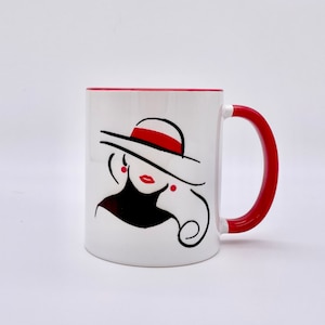 Mahjongg Diva mug, Mahjongg tabletop, Mahjongg prize, Unique Mahjongg gift, Elegant Mahjongg gift