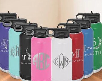 Monogrammed 32 oz water tumble