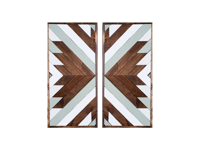 Alcachofa Salvia Arte de pared de madera arte geométrico | Etsy