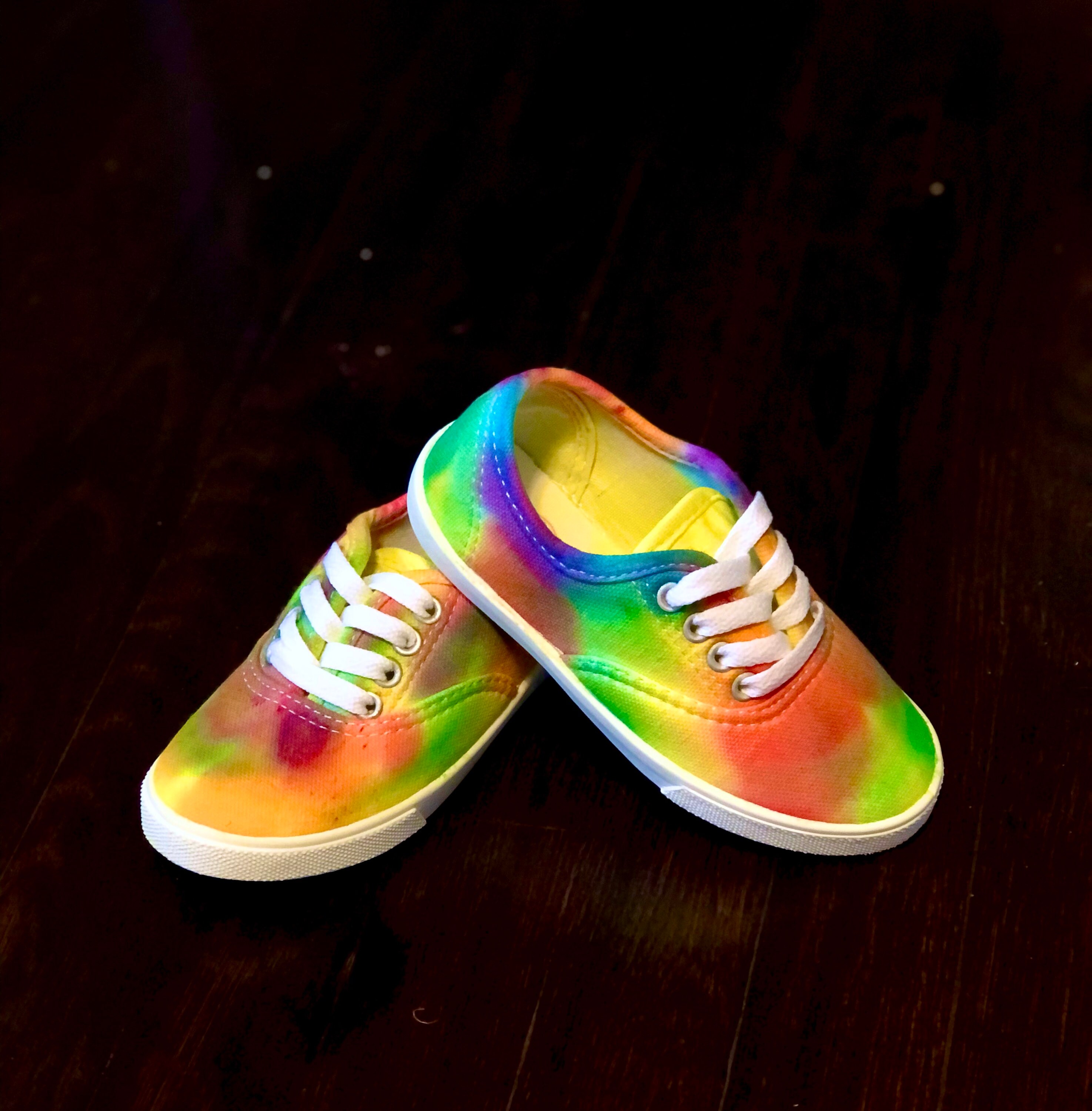TieDye Canvas Shoes Etsy