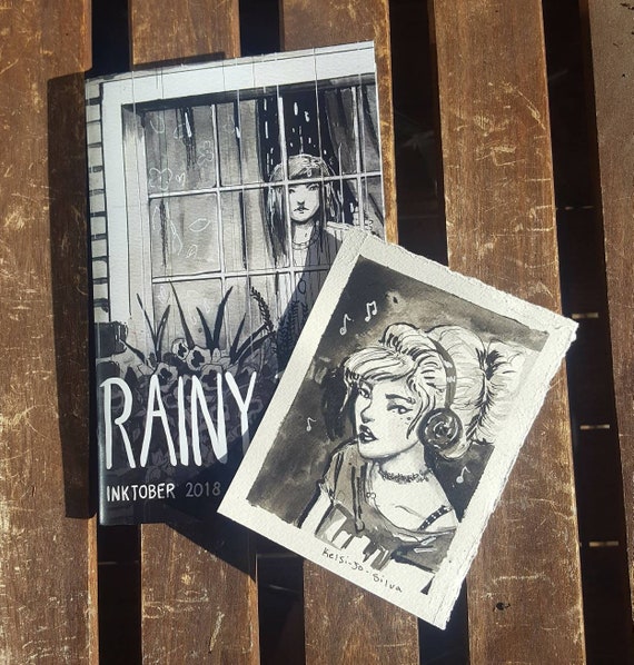 Rainy Day Zine With Original Sketch Limited Edition