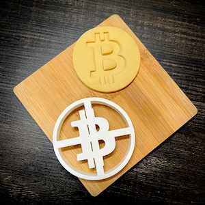 BITCOIN COOKIE CUTTER, Fondant Cutter