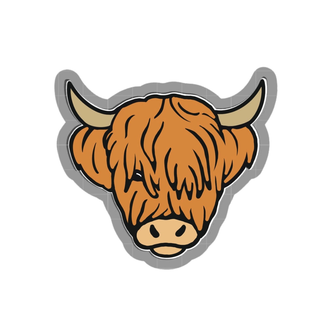 HIGHLAND COW Cookie Cutter / Fondant Cutter Etsy