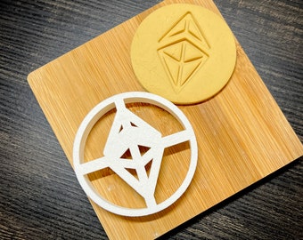 ETHEREUM COOKIE CUTTER, Fondant Cutter