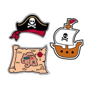 PIRATE Themed Cookie Cutters, Fondant Cutters