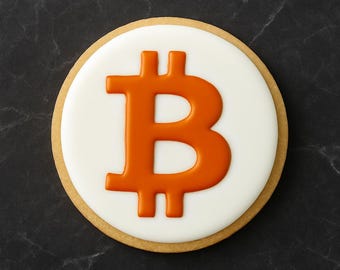 BITCOIN COOKIE CUTTER, Fondant Cutter