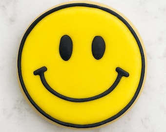 SMILEY FACE Cookie Cutter and Stamp, Fondant Embosser and Cutter, Clay Cutter