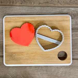 SCALLOPED HEART Cookie Cutter / Fondant Cutter