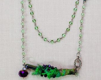 Handmade Beaded Necklace, Unique One-of-a-Kind Design