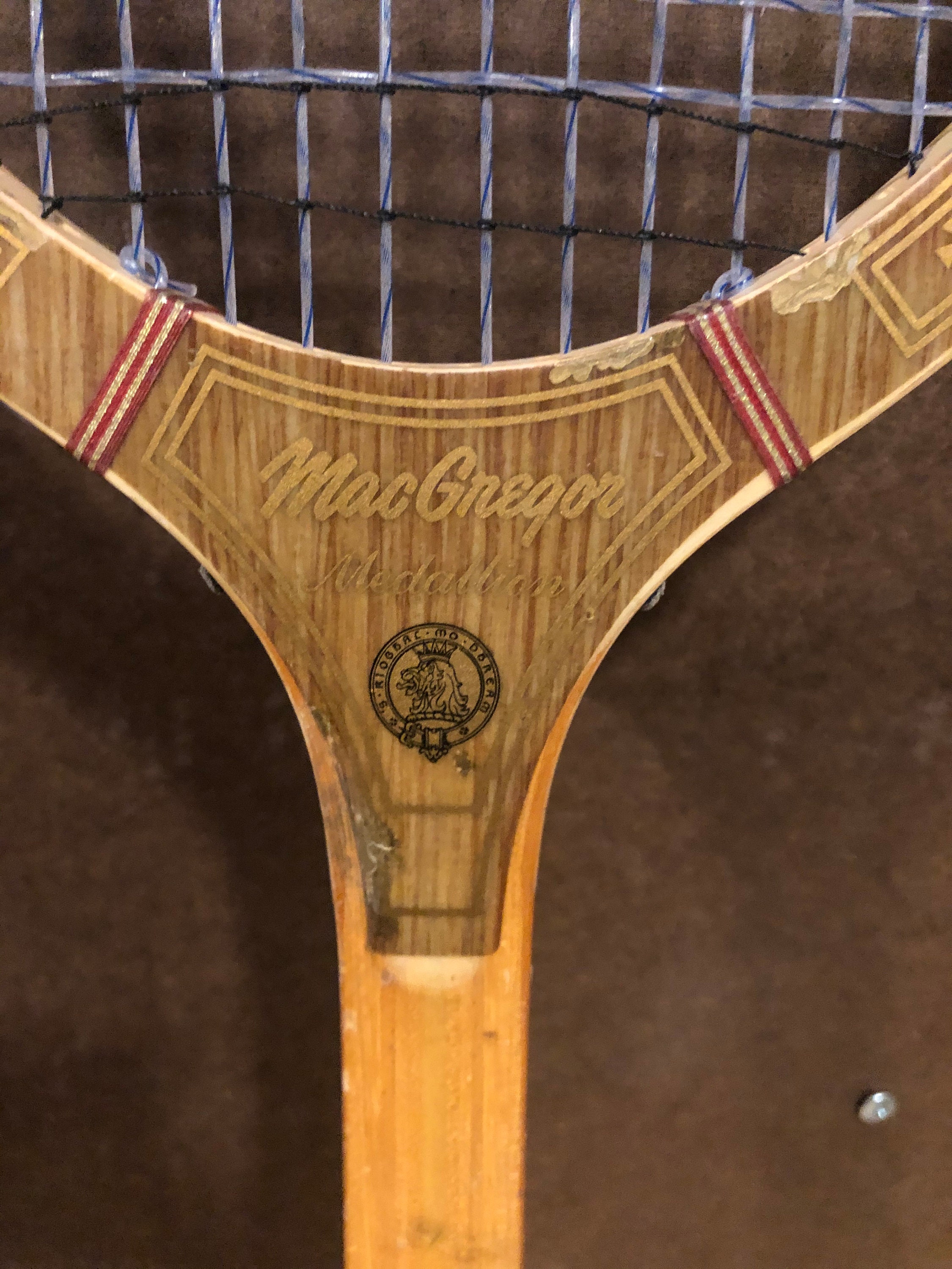 Ancienne Raquette De Tennis En Bois MacGregor - Vintage Fibre Soudée, Collection
