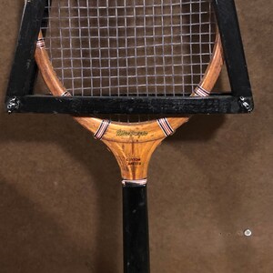 Vintage Macgregor Wood Tennis Racket - Black & Black Wood Press - Etsy