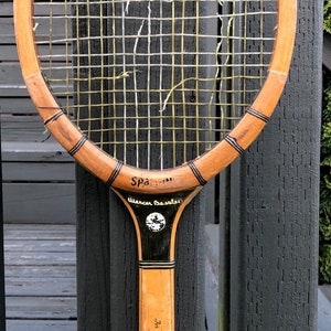 Two Vintage Spalding Mercer Beasley Championship Play Wood Tennis Rackets