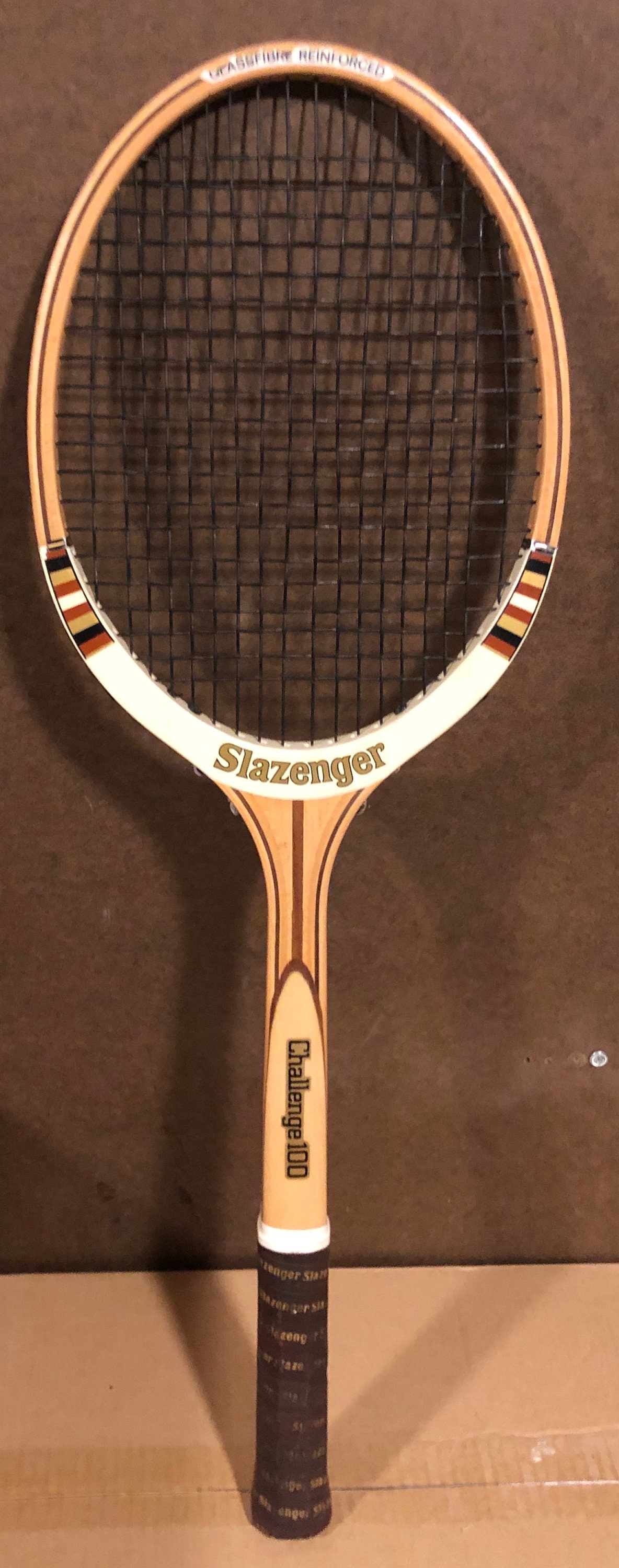 Vintage Slazenger Wood Tennis Racket the Challenge 100 Etsy Canada