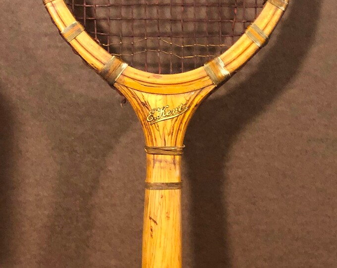 Vintage E. Kent Wood Tennis Racket Model: the New Californian Beautiful ...