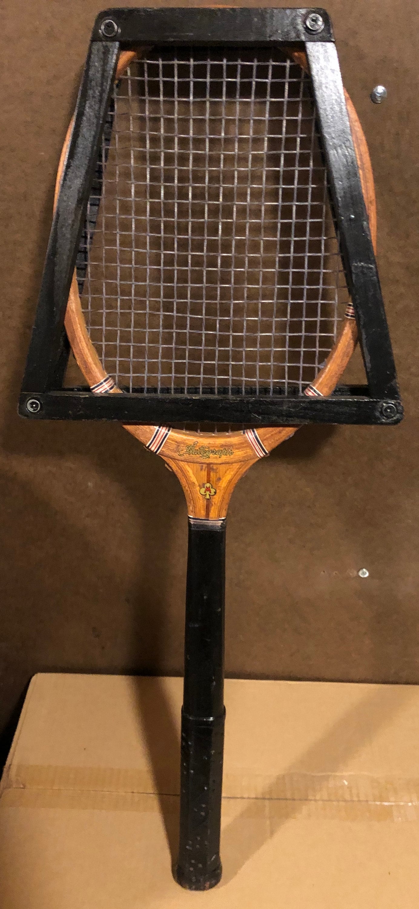 Vintage Macgregor Wood Tennis Racket - Black & Black Wood Press - Etsy