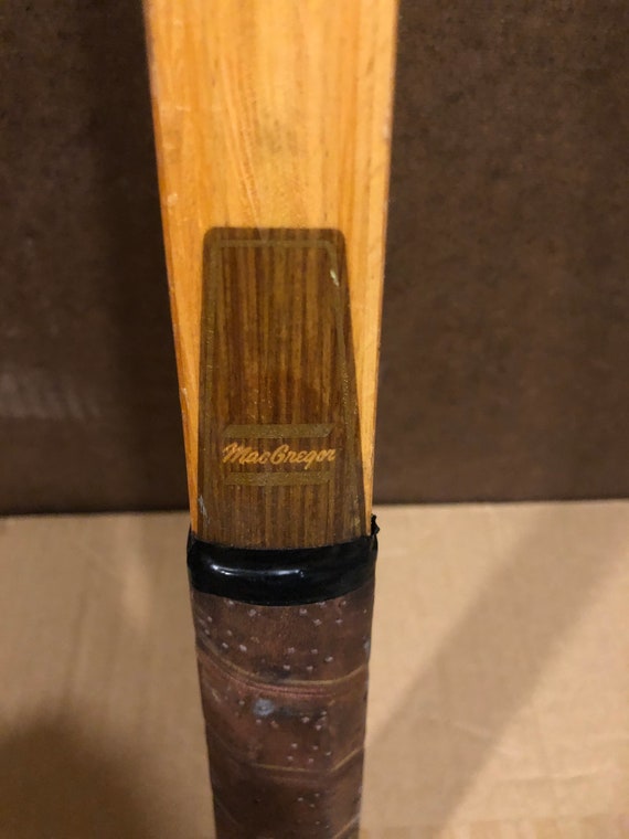 Ancienne Raquette De Tennis En Bois MacGregor - Vintage Fibre Soudée, Collection