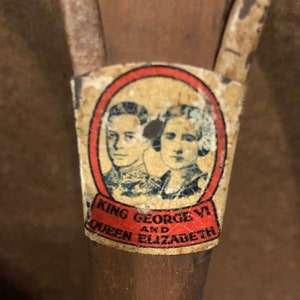 Vintage Kinder Tennisschläger aus Holz - King George VI & Queen Elizabeth Modell