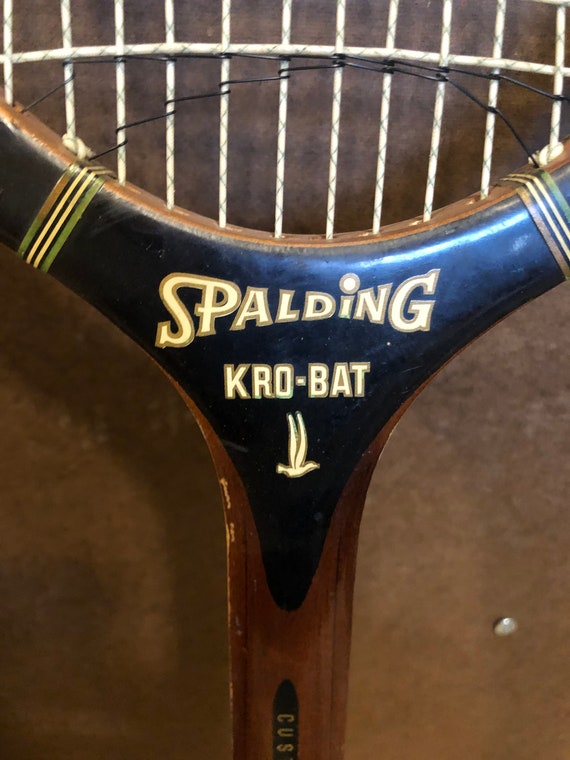 VTG A.G. SPALDING & BROS. LAKESIDE WOODEN TENNIS RACQUET. ANTIQUE / DISPLAY | SidelineSwap