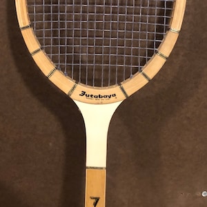 Vintage Futabaya Wood Tennis Racket -Purchased in Yokohama, Japan
