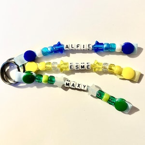 Personalised bead keychains