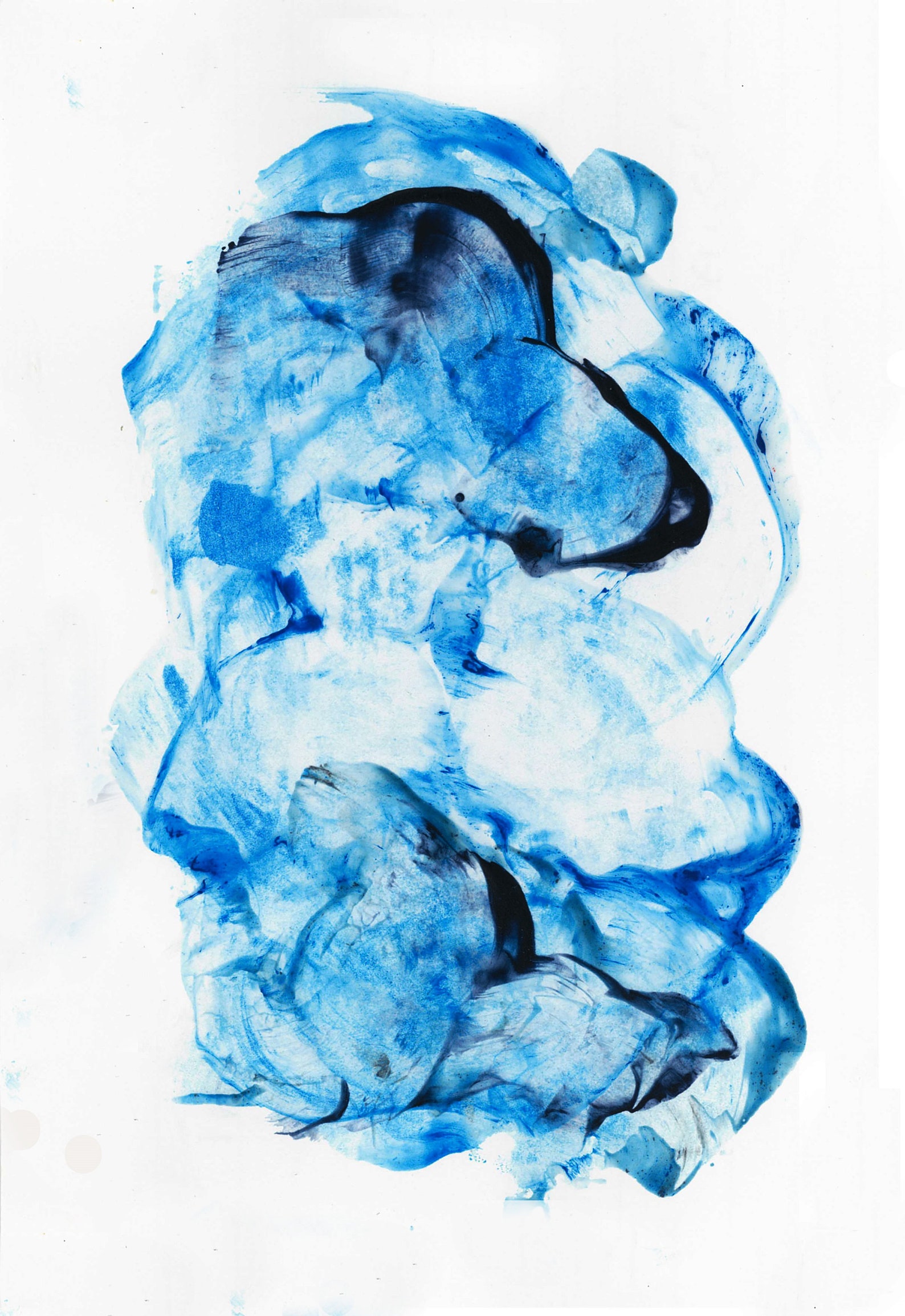 ABSTRACT BLUE BEAR Painting for Wall Décor Abstract Art Bear Etsy UK