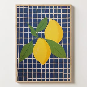 Lemon Wall Art, Fruit  Art Poster, Citrus Fruit Art, Mediterranean Print, Limone Wall Art Print, Modern Wall Print, Modern Kitchen Art