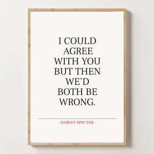 Poster di Harvey Specter, Stampa di Harvey Specter, Programma televisivo Suits, Poster televisivo Suits, Harvey Specter, Poster stampabile, Arte murale, Citazione di Harvey Specter