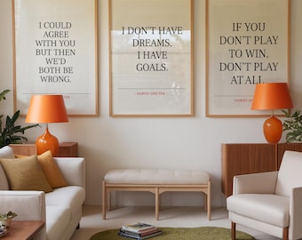 Set Of 3 bundle, Harvey Specter Poster, Harvey Specter Print, Suits TV show, Suits TV poster, Printable Poster, Harvey Specter Quote