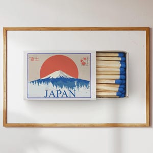 Japan Matchbox Poster, Japan Tokyo Matchbox Wall Decor, Matchbox Japan Wall Art, Matchbox Print, Modern Wall Art Print, Home Decor