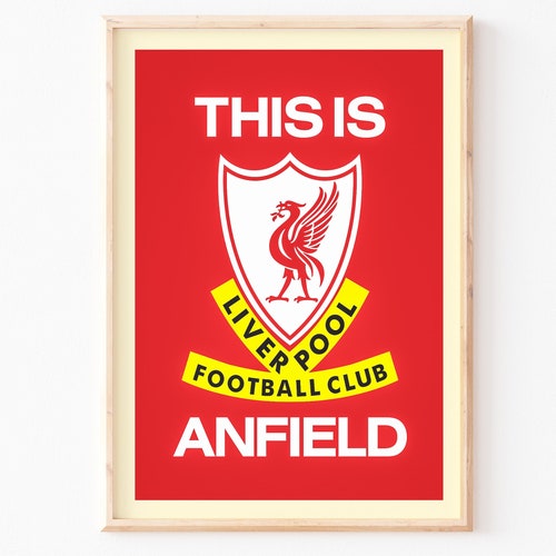 Liverpool Fc Poster This is Anfield Poster Illustrated Art Etsy