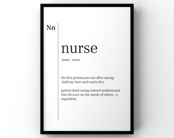 Nurse Wall Art Etsy