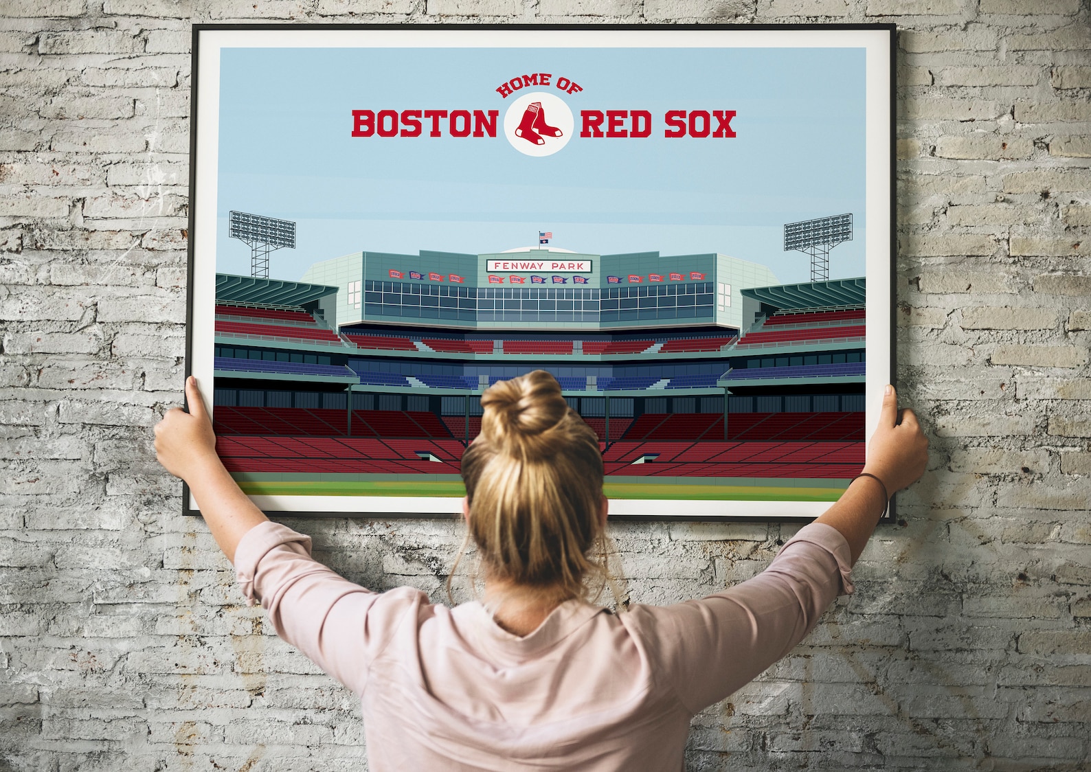 Fenway Park Boston Red Sox Wall Art Fenway Park Stadium Etsy