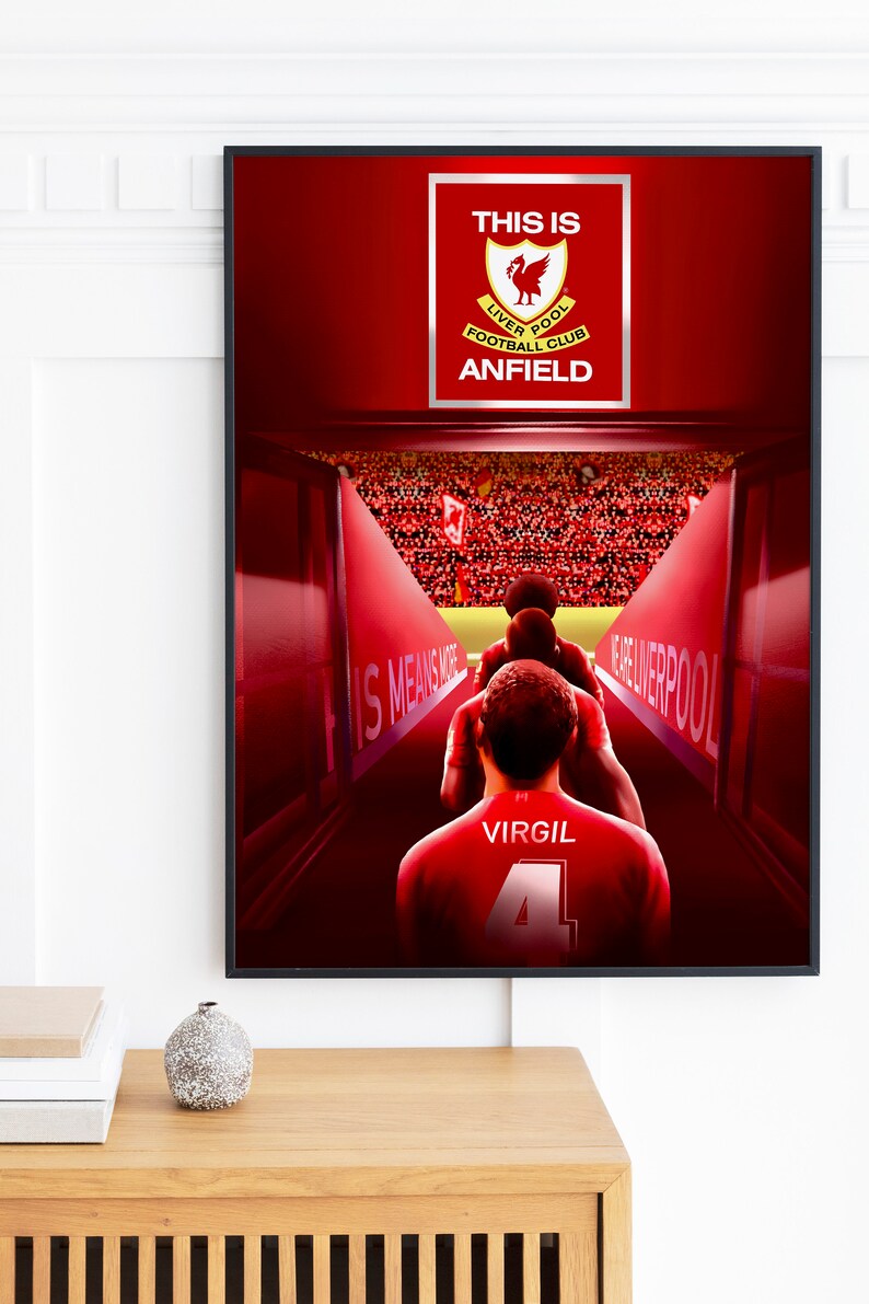 Liverpool FC Poster This is Anfield Poster Illustrated Art Etsy