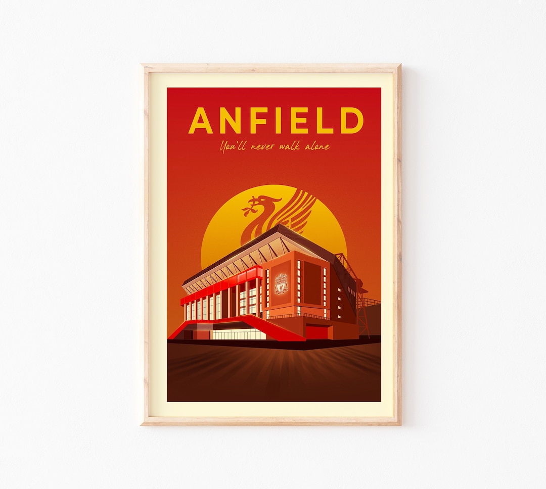 Liverpool Poster, This is Anfield, Liverpool FC, Football Print, You