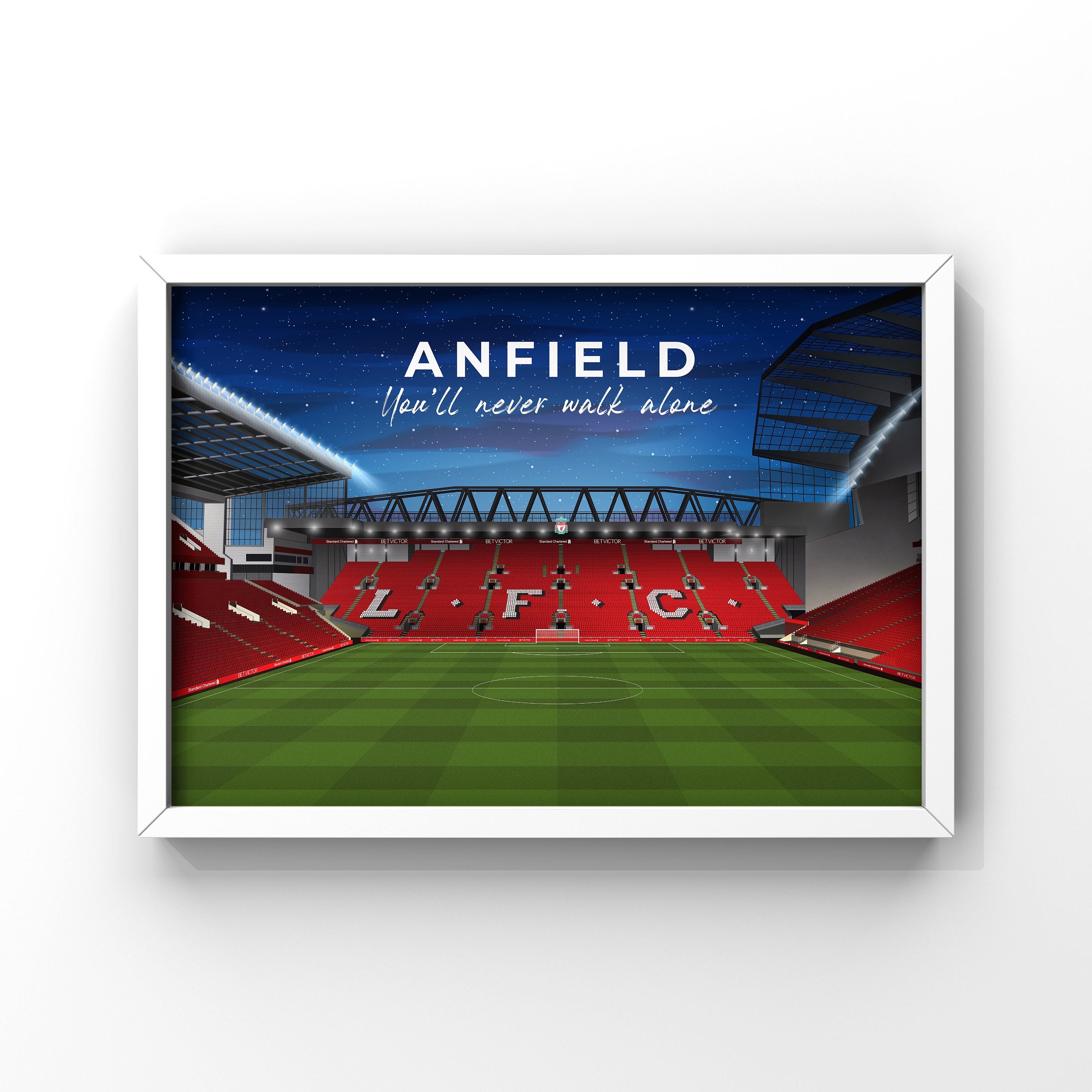 Liverpool fc poster This is anfield poster illustrated art Etsy