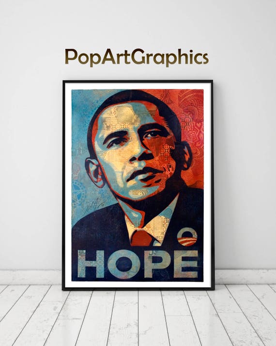 Campaign Poster Barack Obama HOPE-Special | Etsy