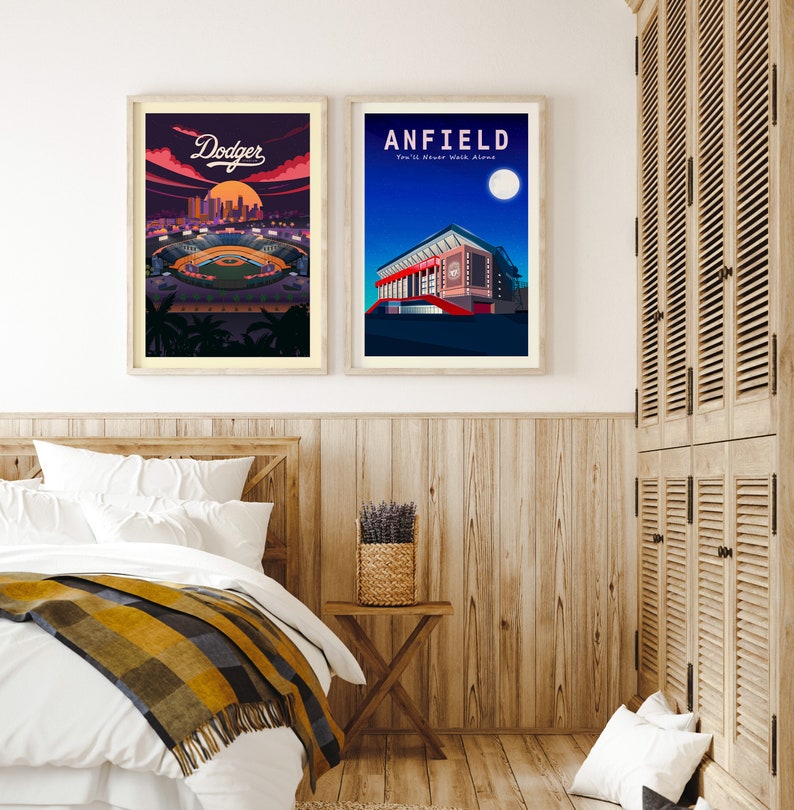 Anfield Liverpool Stadium-affisch, Liverpool-affisch, Detta är Anfield, Liverpool FC, Fotbollstryck, Du kommer aldrig att gå ensam, Liverpool-present bild 5