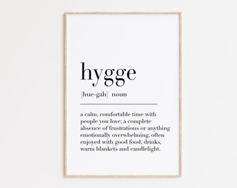 Hygge Definition Druck, skandinavische Kunst, Hygge Poster, Hygge Druck, nordischer Kunstdruck, Hygee Schild, Hygee Wandkunst, Hygee Geschenke, Hygee