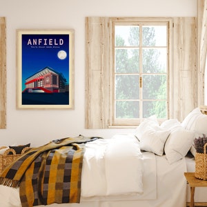 Anfield Liverpool Stadium-affisch, Liverpool-affisch, Detta är Anfield, Liverpool FC, Fotbollstryck, Du kommer aldrig att gå ensam, Liverpool-present bild 3